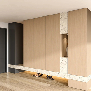 Ultra-high Quality Modern Minimalist Wood Panel <b>Shoe</b> Cabinet with Whole House Customization <b>Large</b> Capacity No Storage Design - Product Image 2