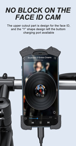 Soporte Universal para Teléfono de Bicicleta - Soporte Antivibraciones para Teléfono de Motocicleta/Bicicleta para iPhone, Samsung, E-Scooter/Carrito de Golf/Moto de Reparto - Product Image 2