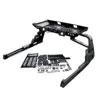 Barra Antivuelco Deportiva Universal de Acero, Canasta Portaequipajes, Diseño de Carbono 4x4, Modelos de Automóviles Chevy Silverado Colorado GMC Sierra Ford Isuzu