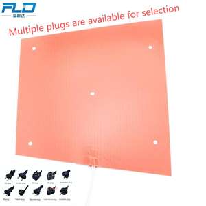 Elementos Calefactores de 300x300 mm, Calentador de Goma de Silicona, Calentador para Impresora 3D, Almohadilla Calefactora con Pt100 - Product Image 6