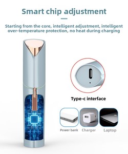 Épilateur électrique à double lame flottante <span class=keywords><strong>pour</strong></span> un rasage doux, outil d'épilation exclusif <span class=keywords><strong>pour</strong></span> femmes, format rouge à lèvres - Product Image 4