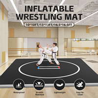 Tapis de lutte gonflable 10'x10' (3mx3m) pour BJJ, Jiu Jitsu, MMA, antidérapant DWF