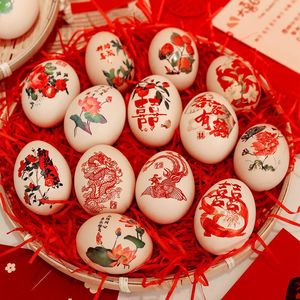 Pegatinas de Doble Felicidad Magpie, Adhesivos de Papel Rojo, Decoraciones Chinas para Bodas, Regalo de Dote para la Novia - Product Image 1