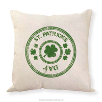 Housses de coussin Saint Patricks Day Green Shamrock Clover Lucky Housses de coussin Taies d'oreiller pour la maison Décorations extérieures (18 pouces)