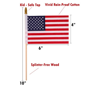 Nuoxin Hot Bán gỗ cực 4x6in <span class=keywords><strong>Mini</strong></span> Mỹ USA tay vẫy cờ với miễn phí vận chuyển - Product Image 6