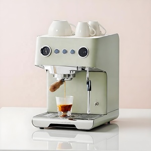Machine à expresso professionnelle 2550W avec pompe italienne, système à double chaudière, 15 bars, affichage PID, chauffage par bloc thermique à double chaudière assuré - Product Image 1