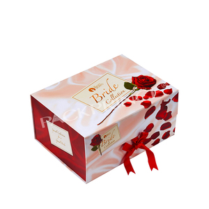 Caja de Regalo Plegable de Papel con Impresión Personalizada, Caja de Embalaje de Lujo con Tapa, Caja Plegable de Alta Calidad con Lazo de Cinta para Zapatos - Product Image 5