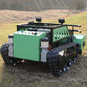 高品質クローラー式リモコン芝刈り機ディーゼルエンジン搭載、庭園用草刈機 - Product Image 3