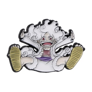 11 styles de broches de bijouterie fantaisie, 0NE PIECE Nika Luffy Zoro Devil Fruit Sanji Craft DIY Pins Badge Alloy Anime Brooch - Product Image 6