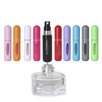 Atomiseur en plastique vide de 5ml, mini-fond rechargeable, vaporisateur de parfum, poche de voyage, contenant cosmétique cadeau de parfum