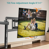 Soporte de Pared para TV KALOC S9 Pro Cantilever con Movimiento Completo, Compatible con Pantallas LED LCD de 50-90 Pulgadas, Inclinable, Giratorio y Retráctil