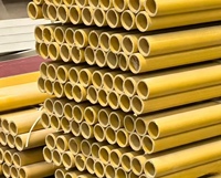Tube rond en PRV - Poteau industriel léger en fibre de verre avec finition de surface voilée