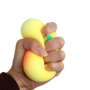 High Quality Eco-friendly Simulation Pink Peach Yellow Peach Shape Soft <b>Squeezing</b> Stress Relief Toys for Kids Boys and Girls - Product Image 5