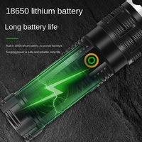 Linterna YesFire, Impermeable, LED Recargable, Súper Brillante, de Largo Alcance, Láser de Alta Potencia para Exteriores, Lámpara de Xenón con Enfoque, Pequeña, de Aluminio