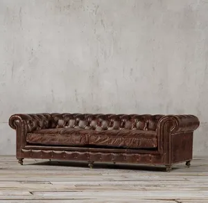 Juego de Muebles de Sala de Estar de Cuero Moderno de Alta Calidad al por Mayor, Diseños de Lujo - Product Image 2