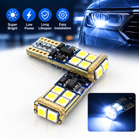 Ampoule LED T10 W5W 194 168 501 3030 SMD 10SMD Super Lumineuse pour Intérieur de Voiture, Éclairage de Plaque d'Immatriculation 12V Automobile