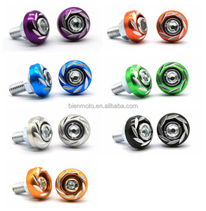 6mm Moto Pièces et Accessoires Accesorios Para Moto M6 Boulons et Écrous Vélo Vis Écrou Boulon Cap Couverture Moto Plaque Vis - Product Image 5