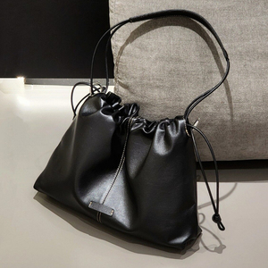 Sac fourre-tout souple en cuir <span class=keywords><strong>de</strong></span> vachette grande capacité, style vintage minimaliste, tendance, pour femme professionnelle, idéal pour le quotidien et les trajets. - Product Image 2