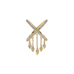 Tinh Tế X Vòng Tròn Hình Dạng Chữ Thập Vòng Dangle Dễ Thương Tear Drop Charms Vòng Đối Với Phụ Nữ Đồ Trang Sức Thời Trang - Product Image 5