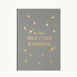 Le tissu de couleur gris amande noir rose couvre mon <span class=keywords><strong>journal</strong></span> quotidien d'amélioration de la guérison et de soins personnels - Product Image 1