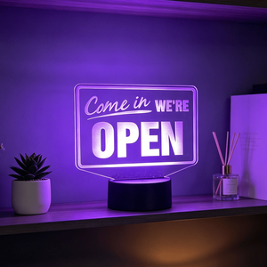 Custom Wholesale Business Welcomes Sign Office Front Desk Decorative Lights LED Night Light Bedroom Decor - Product Image 4
