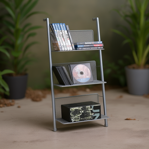 BANACO <b>CD</b> Magazine Steel Rack 3 Tier Storage Shelf For Media Organization - Product Image 3
