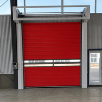 Pintu Turbo Spiral Modern untuk Pabrik, Tirai Cepat Berkecepatan Tinggi dengan Penggerak Servo dan Sensor Keamanan Canggih