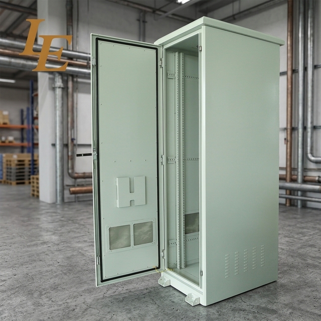 Outdoor Cctv Pole/floor Standing Cabinet 19'' Network Enclosure,ip55 Outdoor Street Cabinet