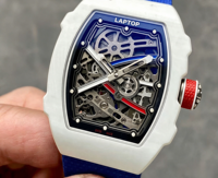 Montre mécanique de luxe pour homme de marque haut de gamme, élégante, pour les affaires, avec tourbillon, boîtier tonneau, bracelet en nylon et fibre de carbone, style hip-hop