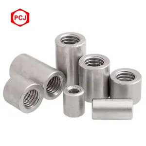Wholesale Custom Stainless Steel M3-M12 Thickened Long Cylindrical Nut Round Coupling Nuts