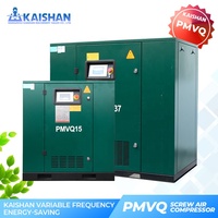 Kaishan 37kw Machine à coudre industrielle électrique rotatif stationnaire silencieux vis compresseur d'air 8bar 380V PMVQ37 moteur extrémité d'air