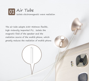 Minder Emf <span class=keywords><strong>Air</strong></span> <span class=keywords><strong>Tube</strong></span> Bedrade Safecell Headset Voor Gebruikt Mobiele Telefoon - Product Image 3