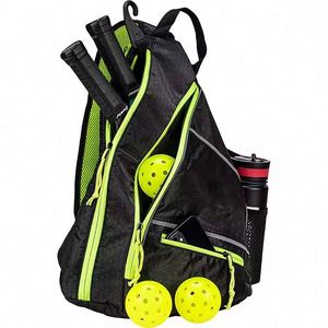 Bolsa de raqueta de pickleball de muestra gratuita, bolsa deportiva tipo bandolera para raquetas de tenis, bolsa personalizada para raquetas de pickleball y tenis para hombres y mujeres - Product Image 1