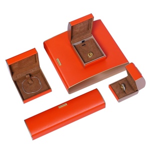 Vintage Microfiber Jewelry <b>Gift</b> <b>Box</b> High-end Jewelry case for Ring Bracelet Pendant Long Chain Packaging - Product Image 6