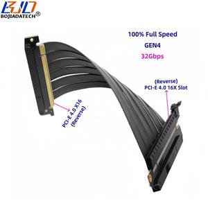 Câble d'extension PCI Express 4.0 16X vers PCI-E X16 pour GPU, double sens inversé, 18,5CM 20CM 25CM 30CM pour <span class=keywords><strong>RTX4080Ti</strong></span> RTX4090ti RX6800XT - Product Image 1
