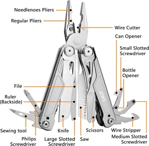Đa Công Cụ Kìm Thép Không Gỉ <span class=keywords><strong>Floding</strong></span> 16-Trong-1 Multitool Dao Saw Tuốc Nơ Vít Kéo Cho Cắm Trại Câu Cá Đi Bộ Đường Dài - Product Image 5