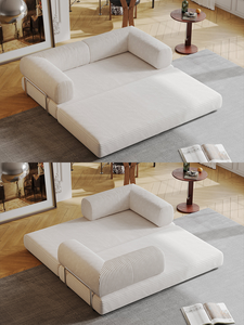 Minimaliste carré velours côtelé salon modulaire sectionnel confortable Teddy pliable canapé-lit sous vide compressé canapé pour <span class=keywords><strong>Villa</strong></span> - Product Image 5