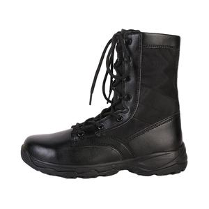 Bottes tactiques d'extérieur légères en cuir véritable noir TST08 pour la chasse et la randonnée, fabriquées sur mesure – Recherche de distributeurs - Product Image 1