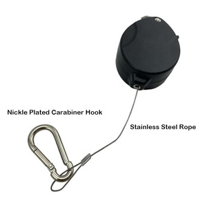 Crochet de <span class=keywords><strong>suspension</strong></span> rétractable pour plantes de jardin, ensemble de poulies réglables pour suspendre les plantes, paniers à fleurs de jardin, pots - Product Image 3