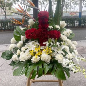 Cross Shaped Floral <b>Foam</b> Green Phenolic Resin Reusable For Qingming Festival <b>Memorial</b> Use Custom Made Packaging - Product Image 3
