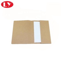 Carpeta de Presentación A4 de Papel Kraft 100% Reciclado, Carpeta de Archivos Marrón para Oficina con Diseño de Dos Bolsillos, Producto de Caja de Cartón