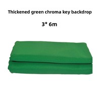 Toile de fond chroma key sans couture 3x6m de couleur unie pour photographie et streaming vidéo – Écrans verts, bleus, noirs, blancs – Arrière-plans virtuels