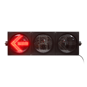 Semáforo de Señalización de Tráfico Personalizado de Alta Potencia de 300 mm y 400 mm con Flecha de Giro a la Izquierda Verde y Roja - Product Image 2