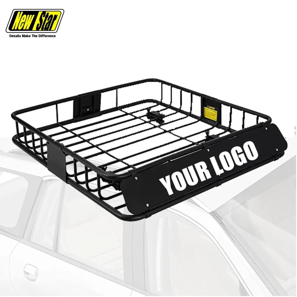 43 "x 39" x 6 "Inch Steel 150 lb Capacity Universal SUV Car Roof Top Porte-bagages Rack Cargo Basket