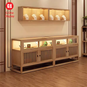 Modern <b>Jewelry</b> Shop Interior Design White Wooden <b>Jewelry</b> Display <b>Cabinet</b> High Quality <b>Jewelry</b> Showcase - Product Image 5