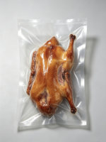Transparante plastic vacuümverpakking voor kalkoen, eend, haarstaartvis, varkensvlees, rundvlees, opslag of verpakking voor diepvries- of gekookt vlees voor de detailhandel