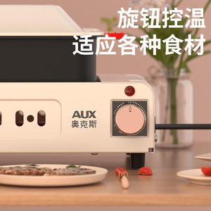 Grille électrique AUX à double couche, antiadhésive, en acier inoxydable, pour usage intérieur et extérieur, à domicile - Product Image 5