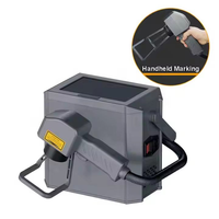 Machine de marquage laser à fibre portable mini, gravure or et argent, refroidissement par air, prend en charge les formats DXF BMP AI, état neuf