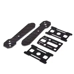 Chất lượng hàng đầu 3K sợi carbon tấm CNC cắt Drone khung phụ tùng sợi carbon điều khiển từ xa Xe khung