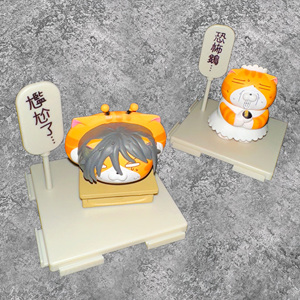ของเล่นเด็กกล่องปริศนารูปแมวอะนิเมะน่ารักน่ารักกล่องปริศนาขนาดเล็ก